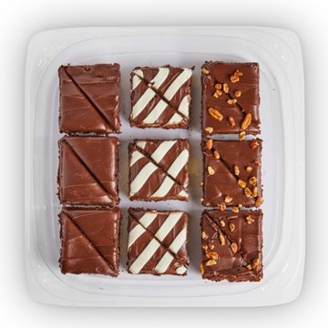 H-E-B Bakery Small Party Tray - Gourmet Brownies, 18 ct