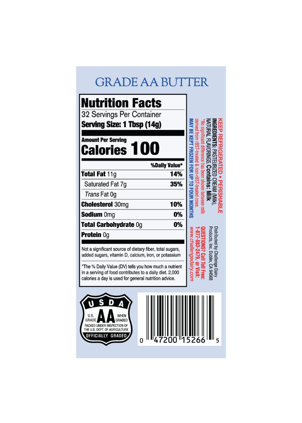 Challenge Unsalted Butter Sticks; image 4 of 4