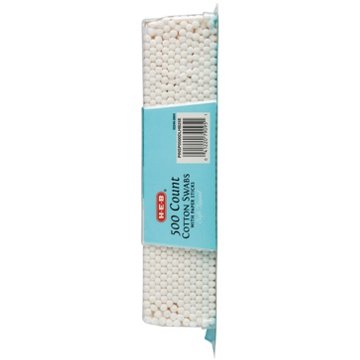 H-E-B Paper Stick Cotton Swabs, 500 ct