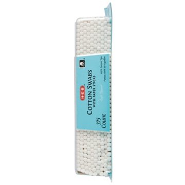 H-E-B Paper Stick Cotton Swabs, 375 ct