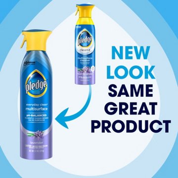 Pledge Pledge pH-Balanced Multisurface Cleaner & Dusting Spray, Lavender Scent, 9.7oz