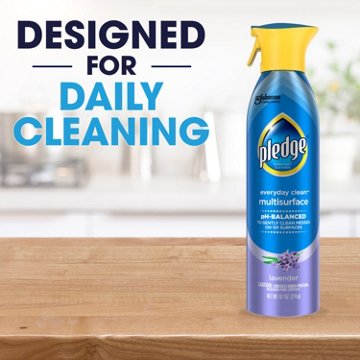 Pledge Pledge pH-Balanced Multisurface Cleaner & Dusting Spray, Lavender Scent, 9.7oz