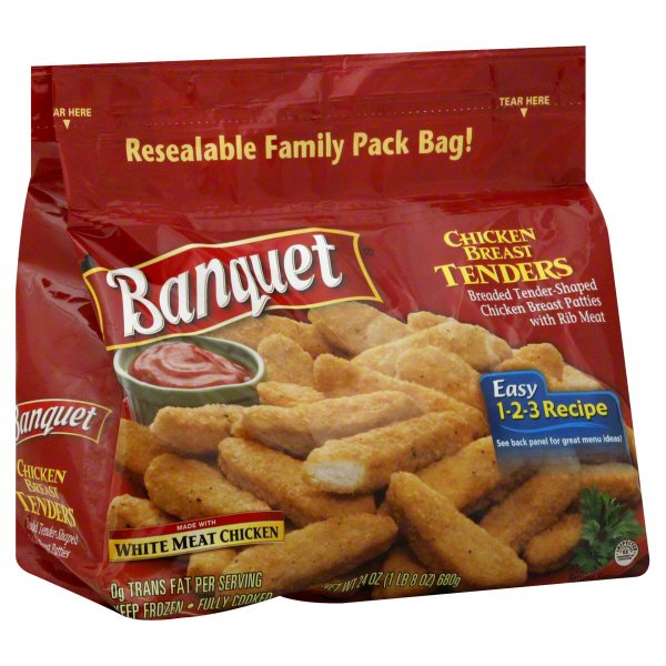 Banquet Chicken Breast Tenders Family Pack Shop Chicken at HEB
