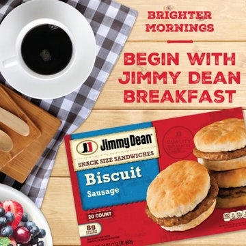 Jimmy Dean Snack Size Sausage Biscuit Sandwiches, 20 ct