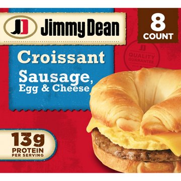 Jimmy Dean 13g Protein Sausage, Egg & Cheese Croissant Breakfast Sandwiches