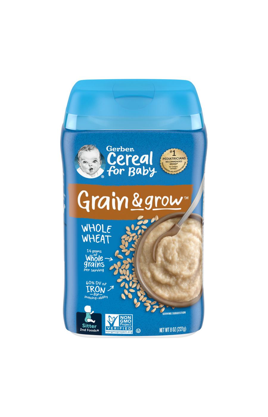 Gerber Cereal for Baby Grain & Grow - Whole Wheat; image 1 of 8