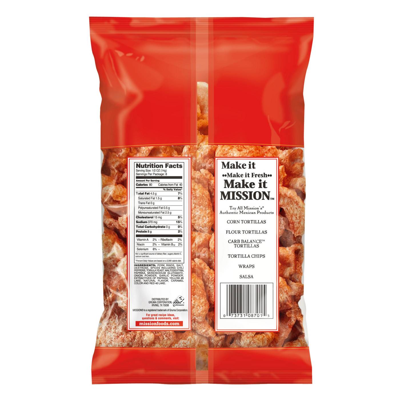 Mission Picante Pork Rinds; image 2 of 5