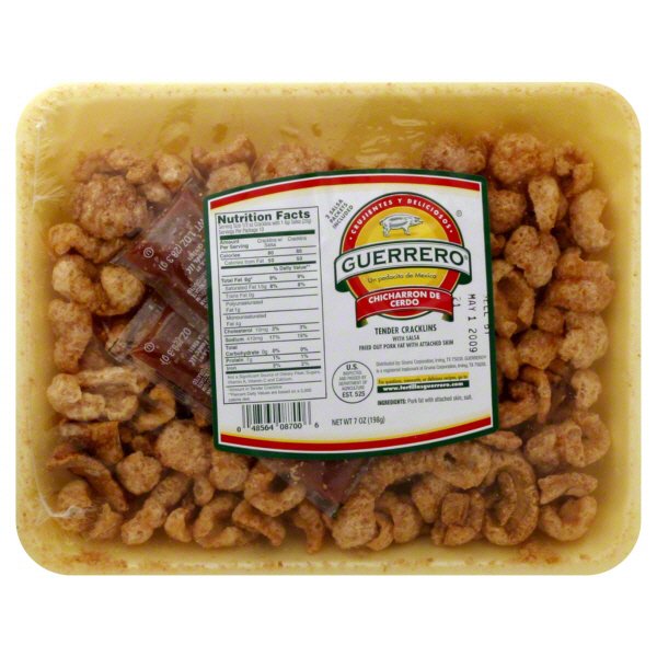 Guerrero Tender Pork Cracklins With Salsa Packets Shop Chips at HEB