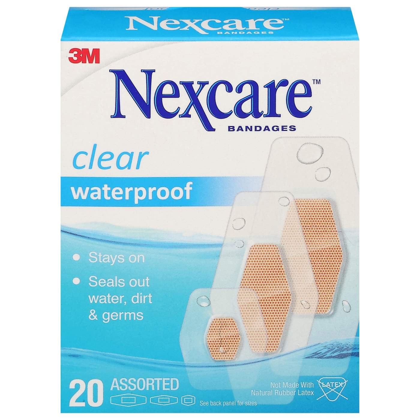 Nexcare Waterproof Clear Bandages; image 1 of 2