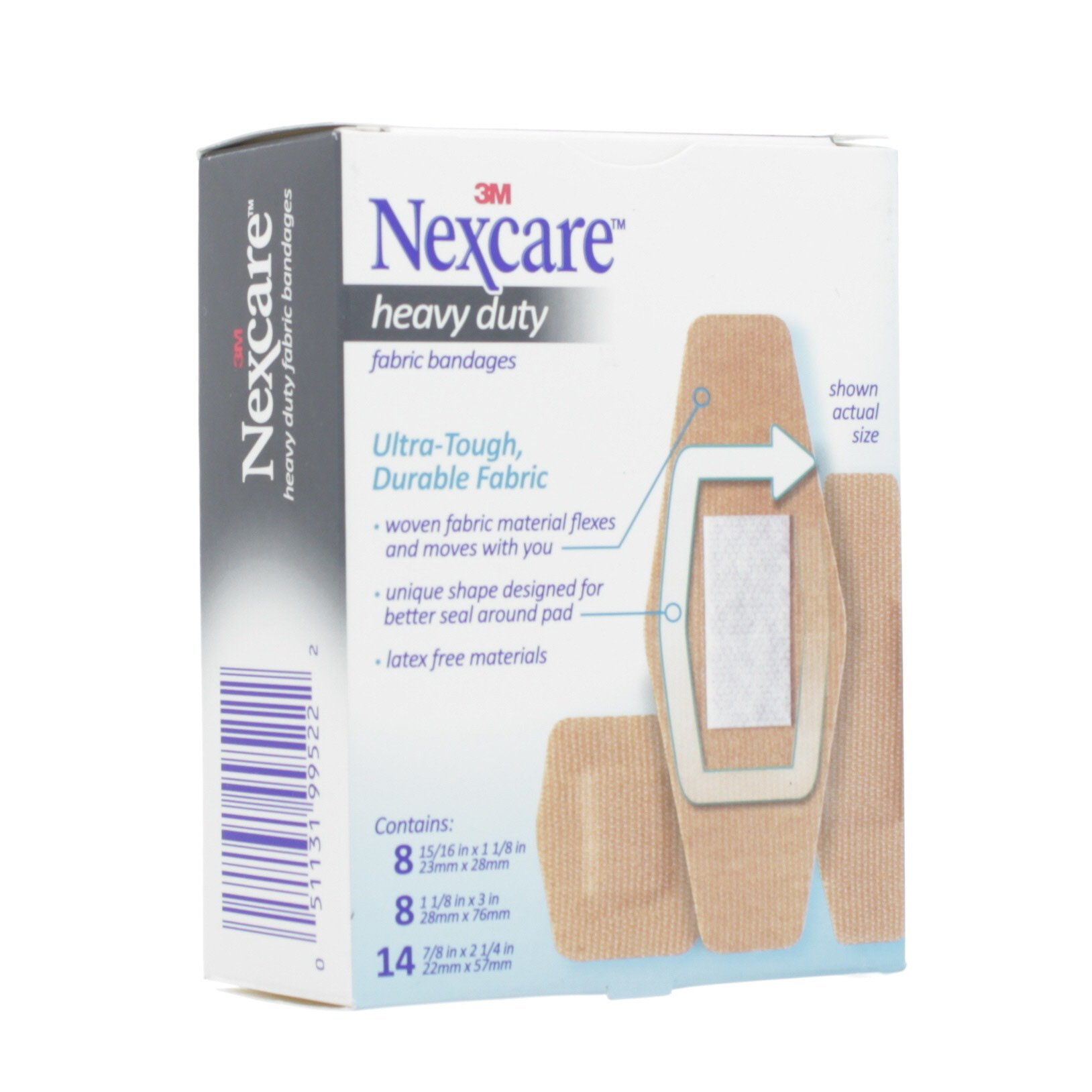 Nexcare Cerotti In Tessuto Resistente - 30 Pezzi Per Primo Soccorso - Assortiti, Flessibili E Ultra-Resistenti Per Proteggere Tagli, Graffi E Vesciche Su Gomiti E Ginocchia - 4