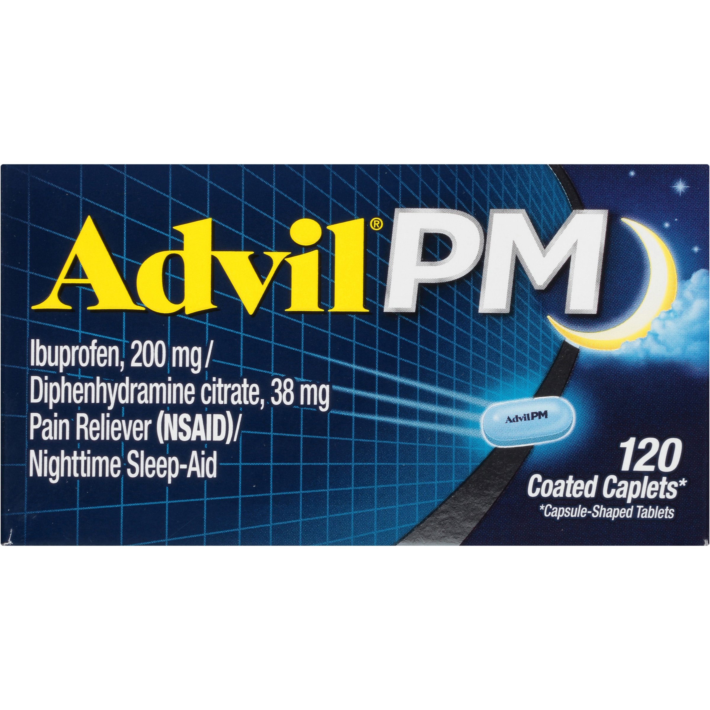 Advil Pm Pain Reliever & Nighttime Sleep Aid Coated Caplets - Shop  Medicines & Treatments At H-E-B