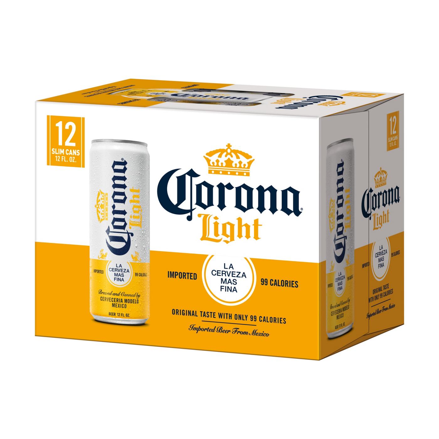 Corona Light Mexican Lager Import Light Beer 12 oz Cans, 12 pk; image 10 of 10