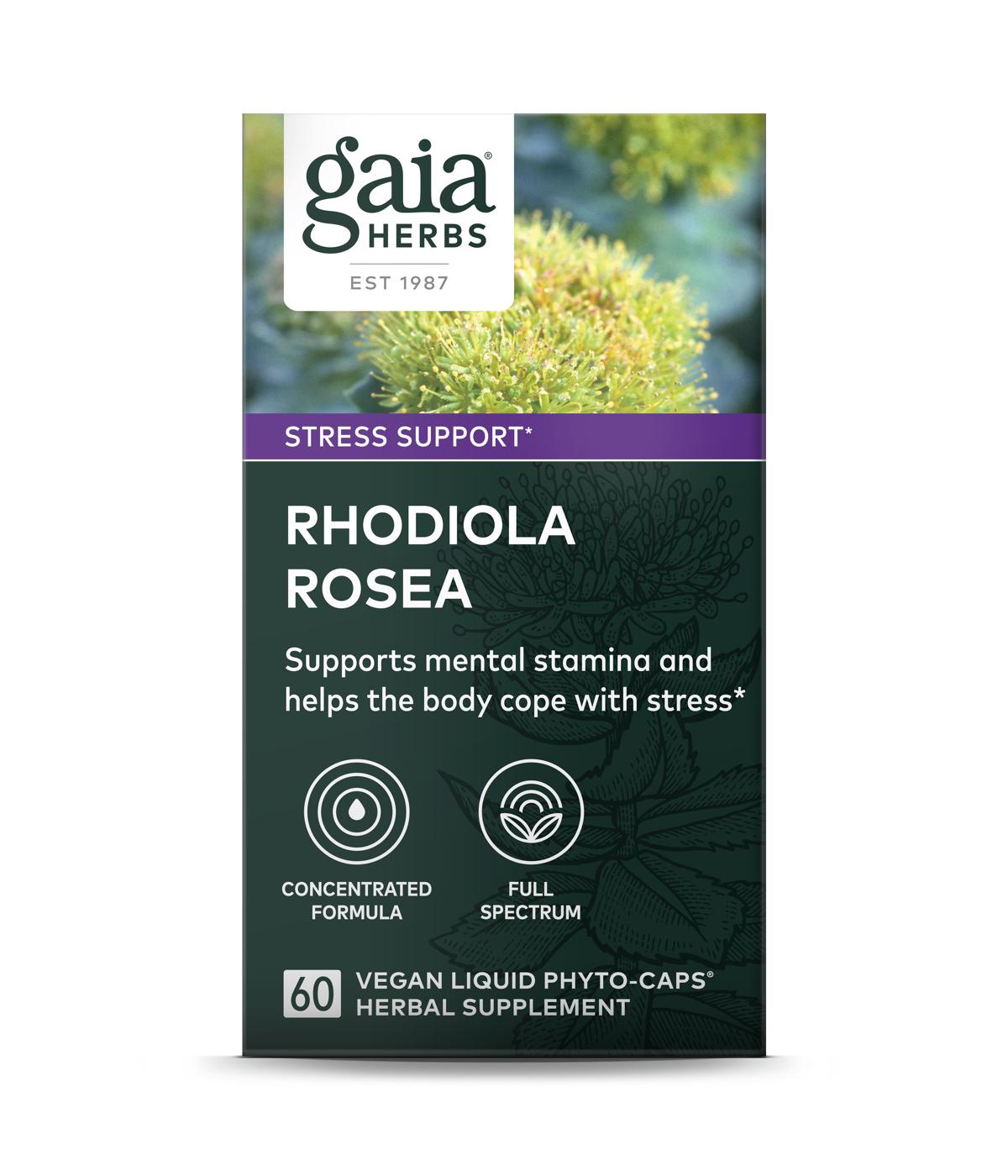 Gaia Herbs Single Herbs Rhodiola Rosea Vegetarian Liquid Phyto-Caps; image 1 of 2