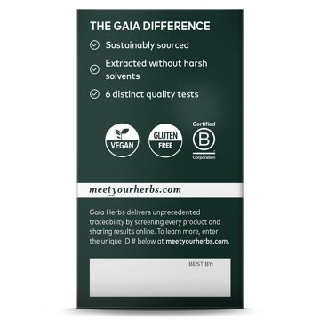 Gaia Herbs Single Herbs Rhodiola Rosea Vegetarian Liquid Phyto-Caps