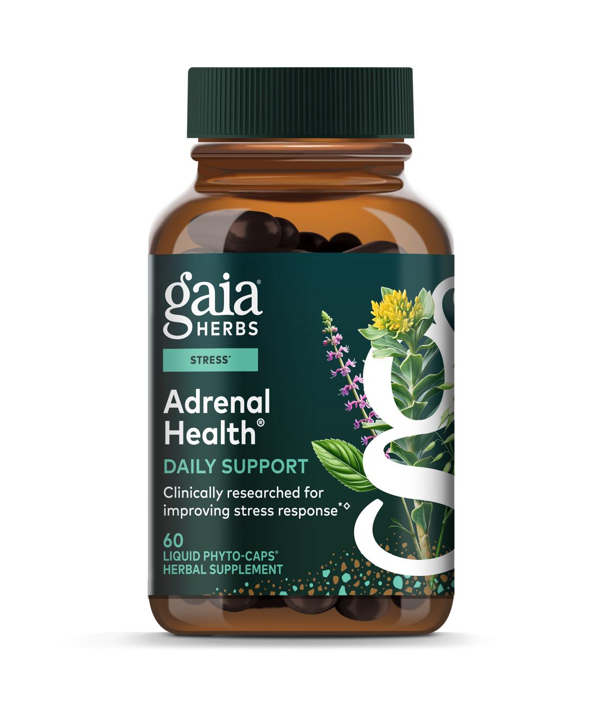Gaia Herbs SystemSupport Adrenal Health Vegetarian Liquid Phyto-Caps; image 1 of 2