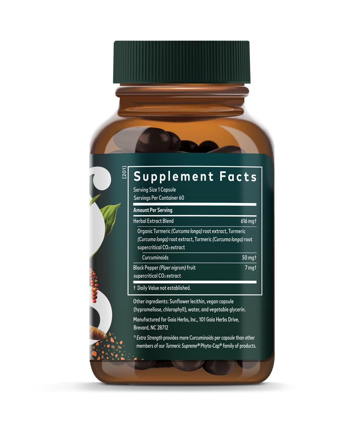 Gaia Herbs Turmeric Supreme Extra Strength Liquid Phyto-Caps; image 2 of 2