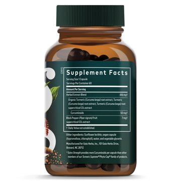 Gaia Herbs Turmeric Supreme Extra Strength Liquid Phyto-Caps, 60 ct
