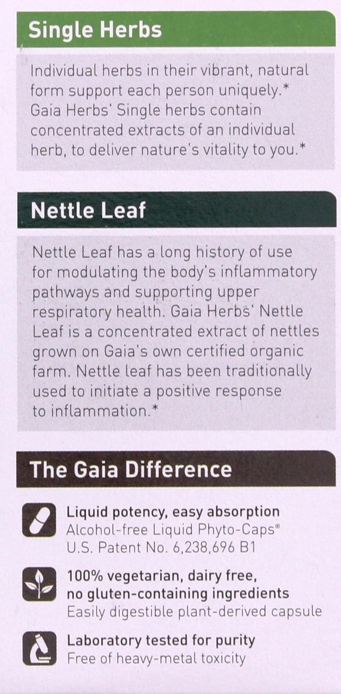 Gaia Herbs Nettle Leaf Liquid Phyto-Caps; image 2 of 3