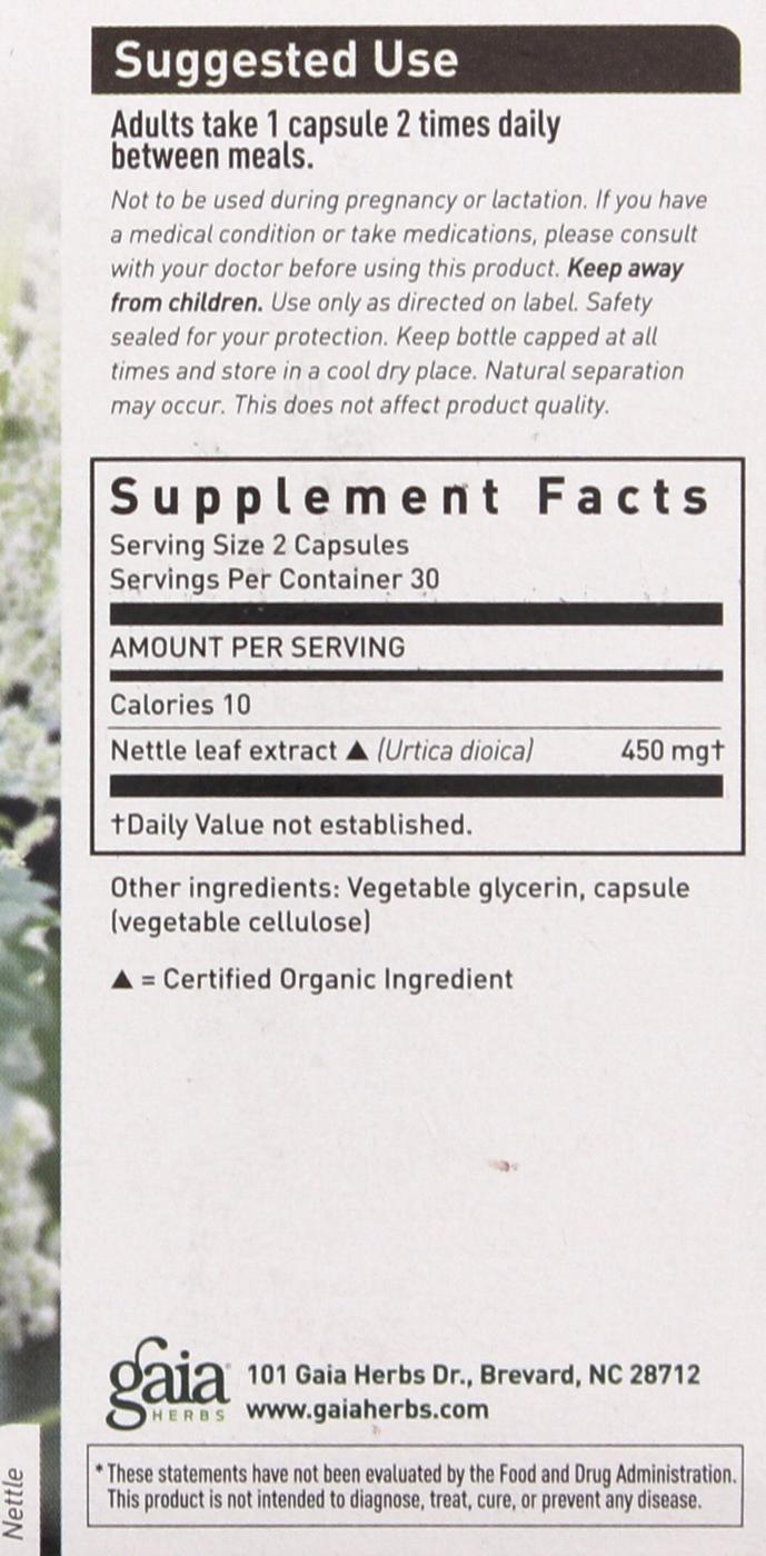 Gaia Herbs Nettle Leaf Liquid PhytoCaps Shop Herbs & Homeopathy at HEB
