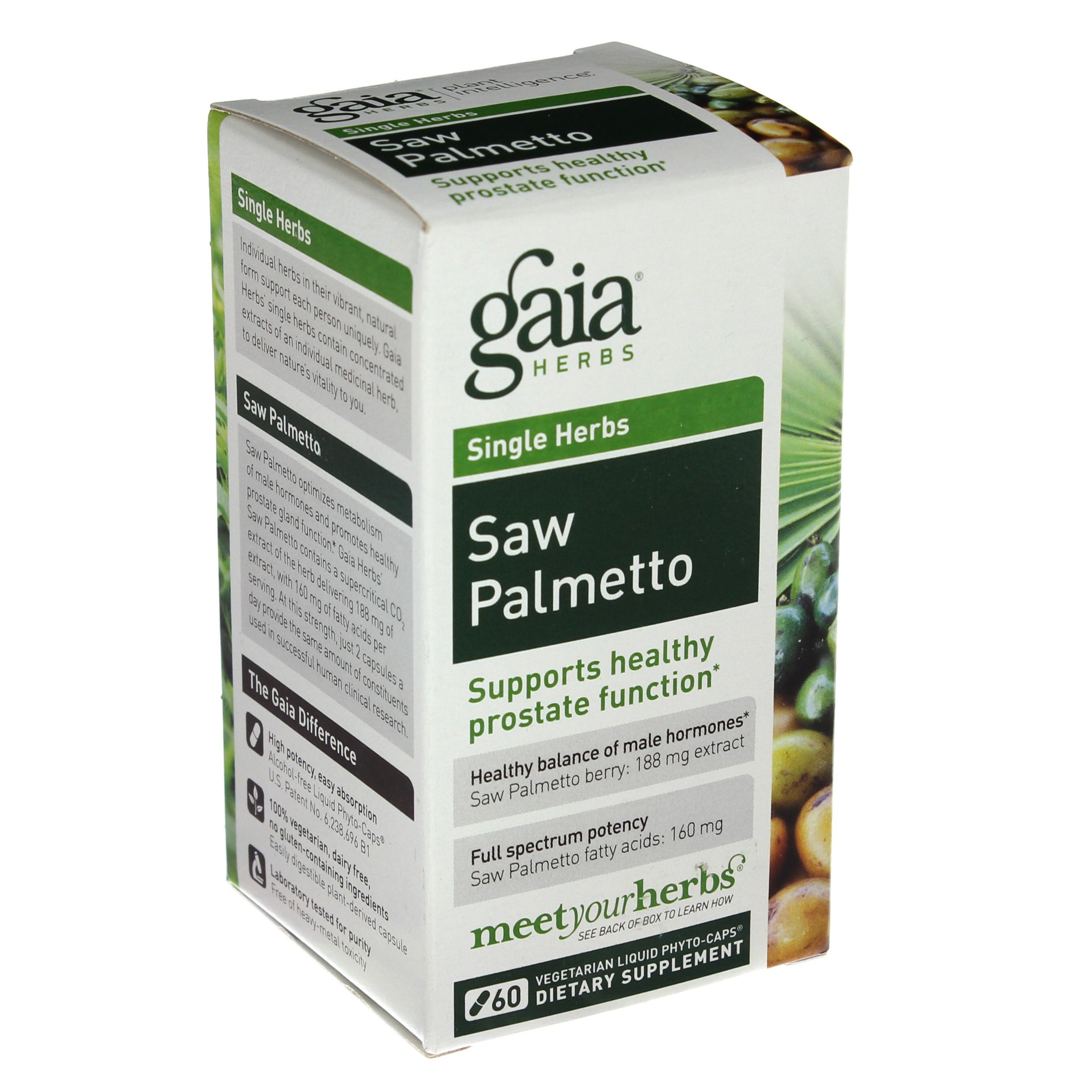 Gaia Herbs Saw Palmetto Liquid PhytoCaps Shop Vitamins & Supplements