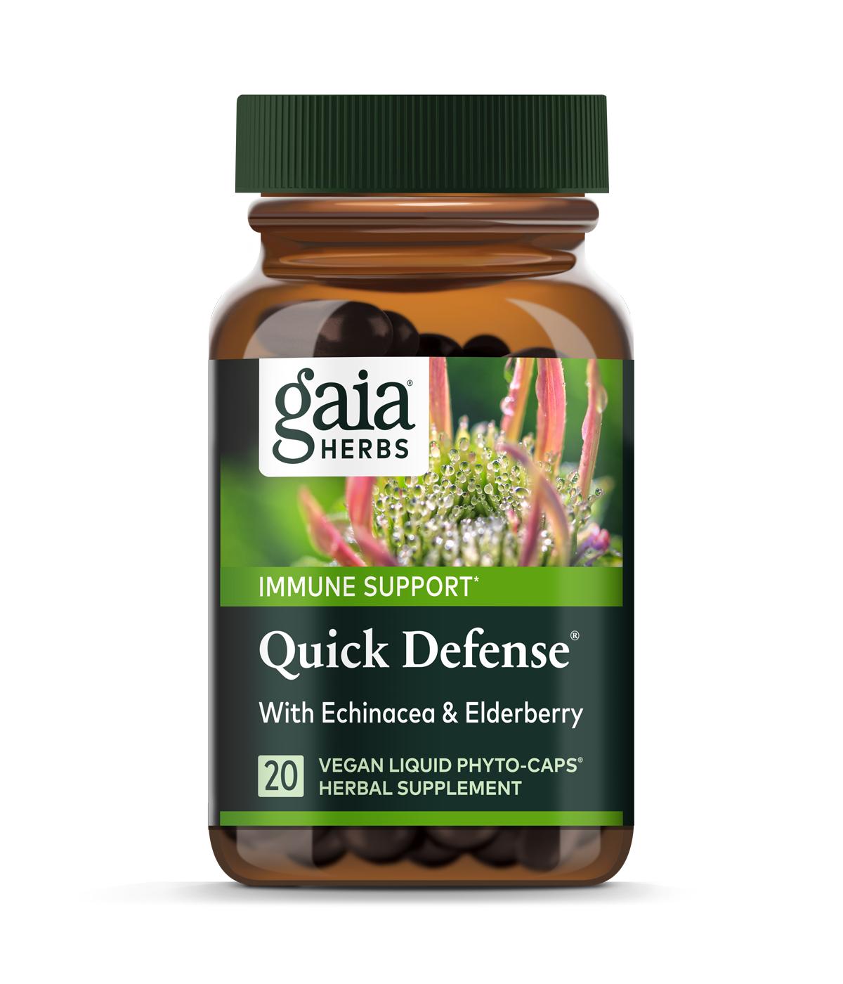 Gaia Herbs Quick Defense Veg Caps; image 1 of 2
