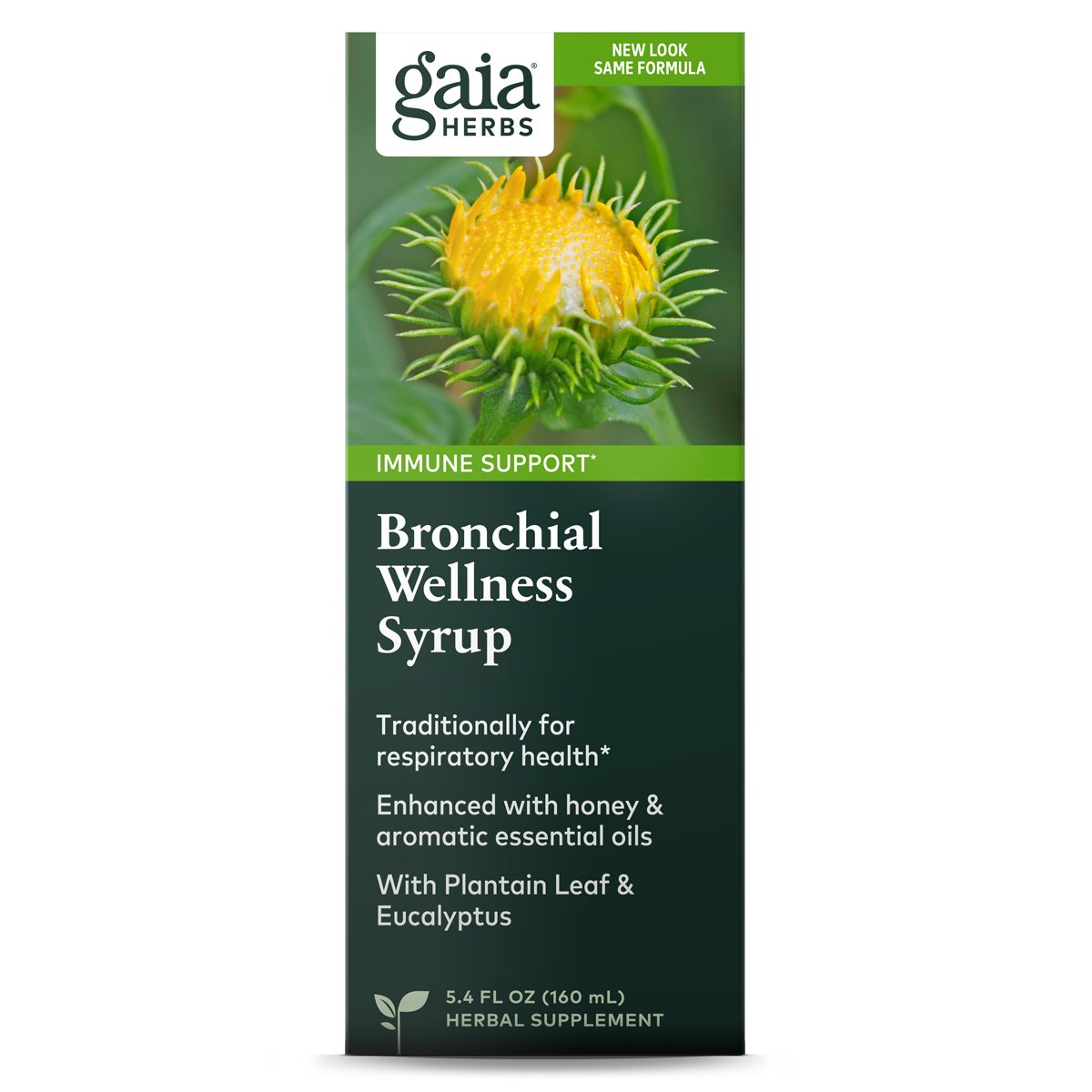 Gaia Herbs RapidRelief Bronchial Wellness Herbal Syrup, 5.4 oz