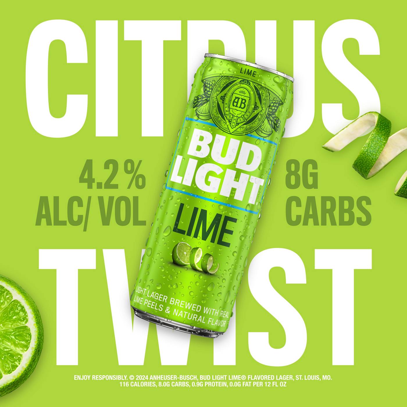 Bud Light Lime Beer 12 oz Cans; image 4 of 4