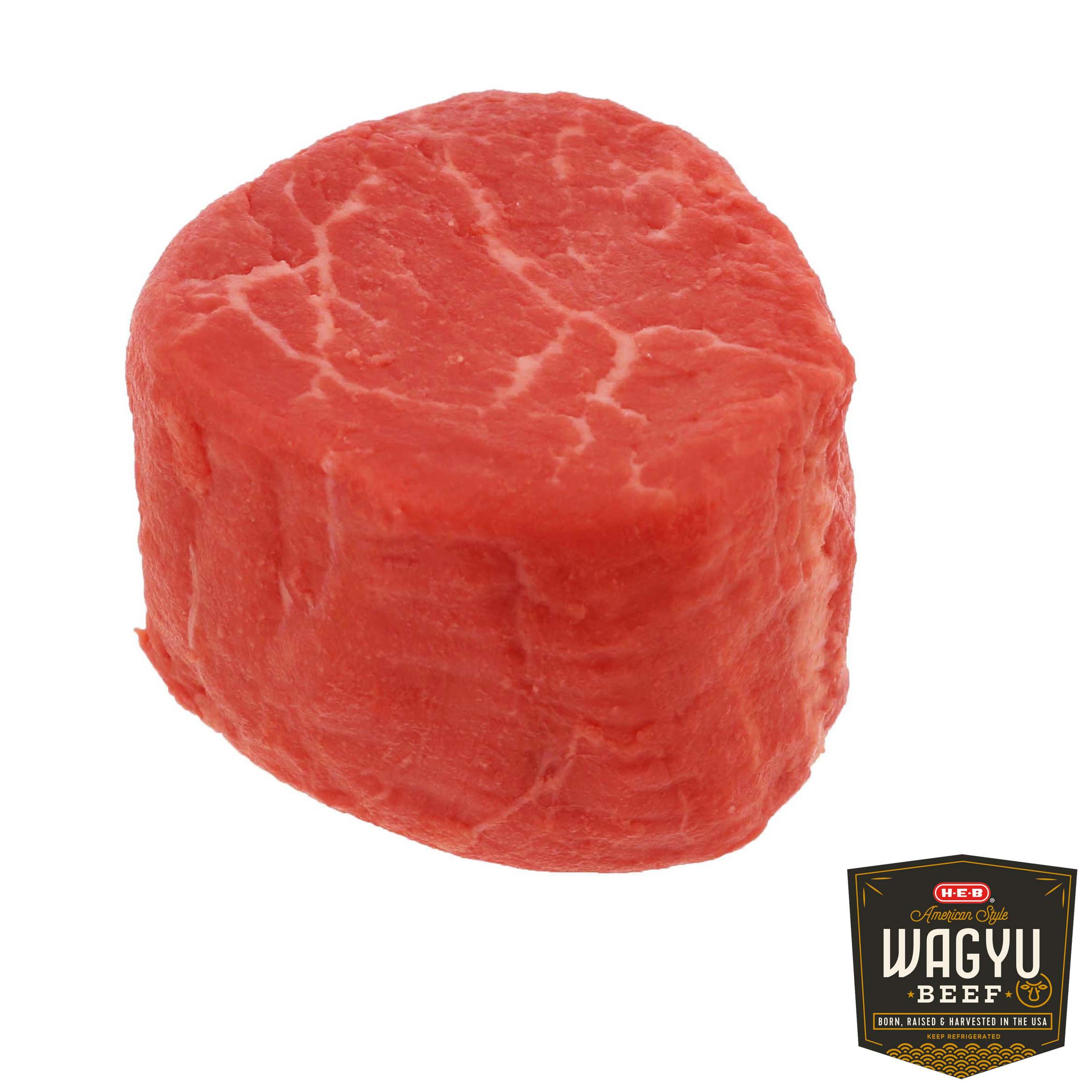 H E B Wagyu Beef Tenderloin Steak Boneless Extra Thick Steak Shop Beef At H E B 7419