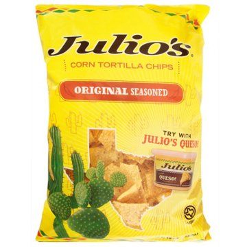 Julio's Original Seasoned Corn Tortilla Chips, 19 oz