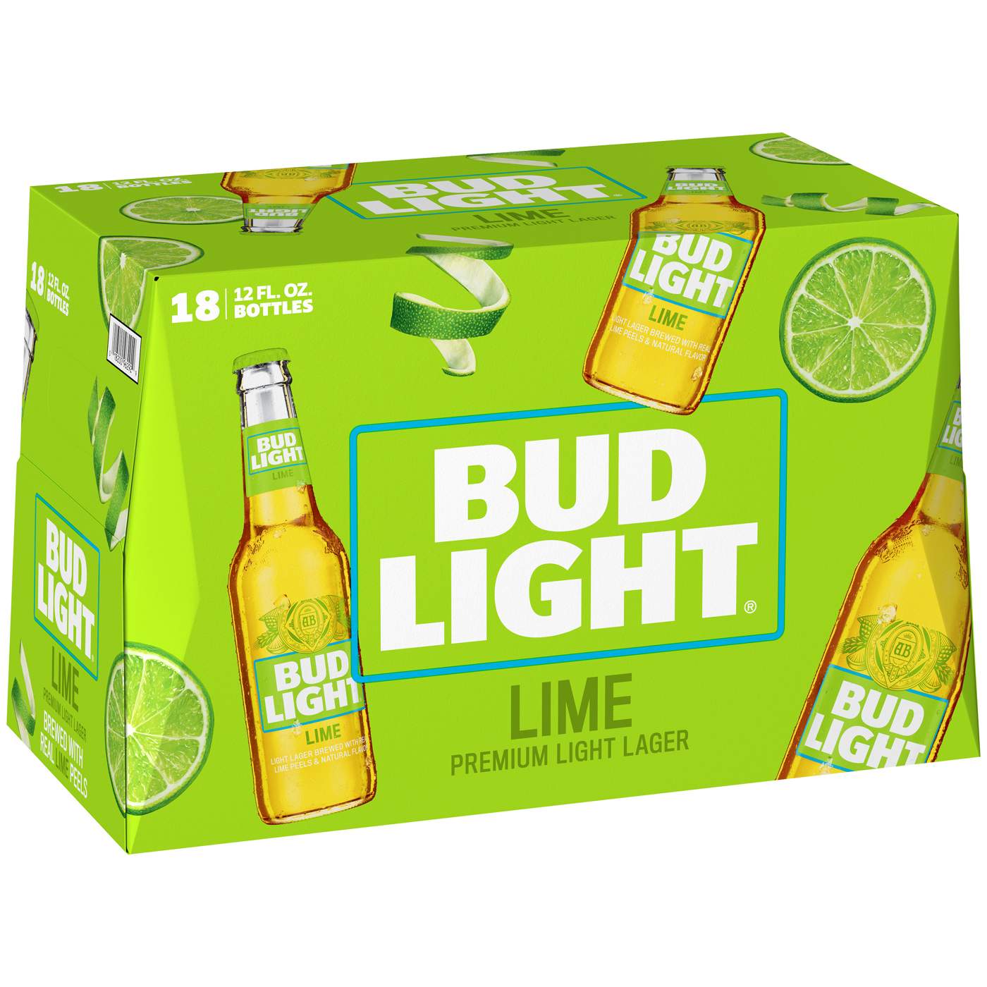 Bud Light Lime Beer 12 oz Bottles; image 1 of 2
