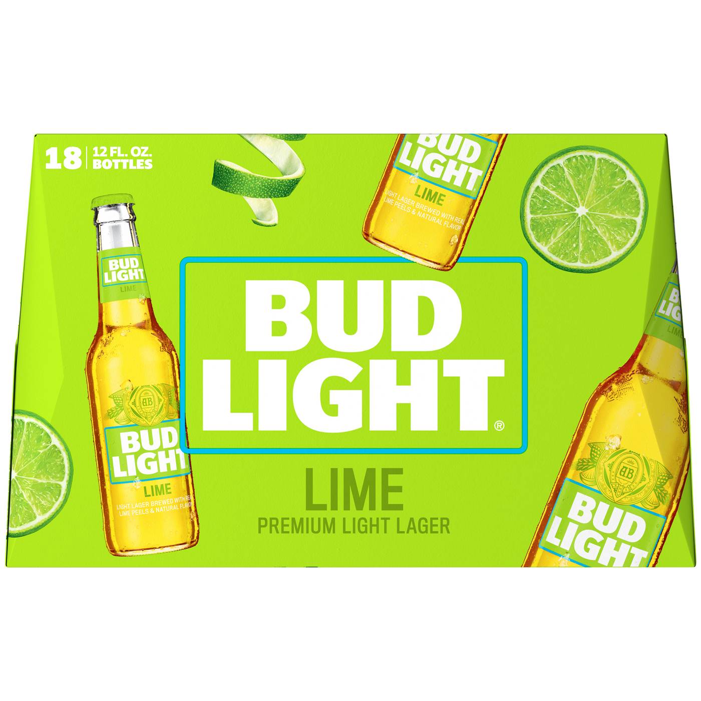 Bud Light Lime Beer 12 oz Bottles; image 2 of 2