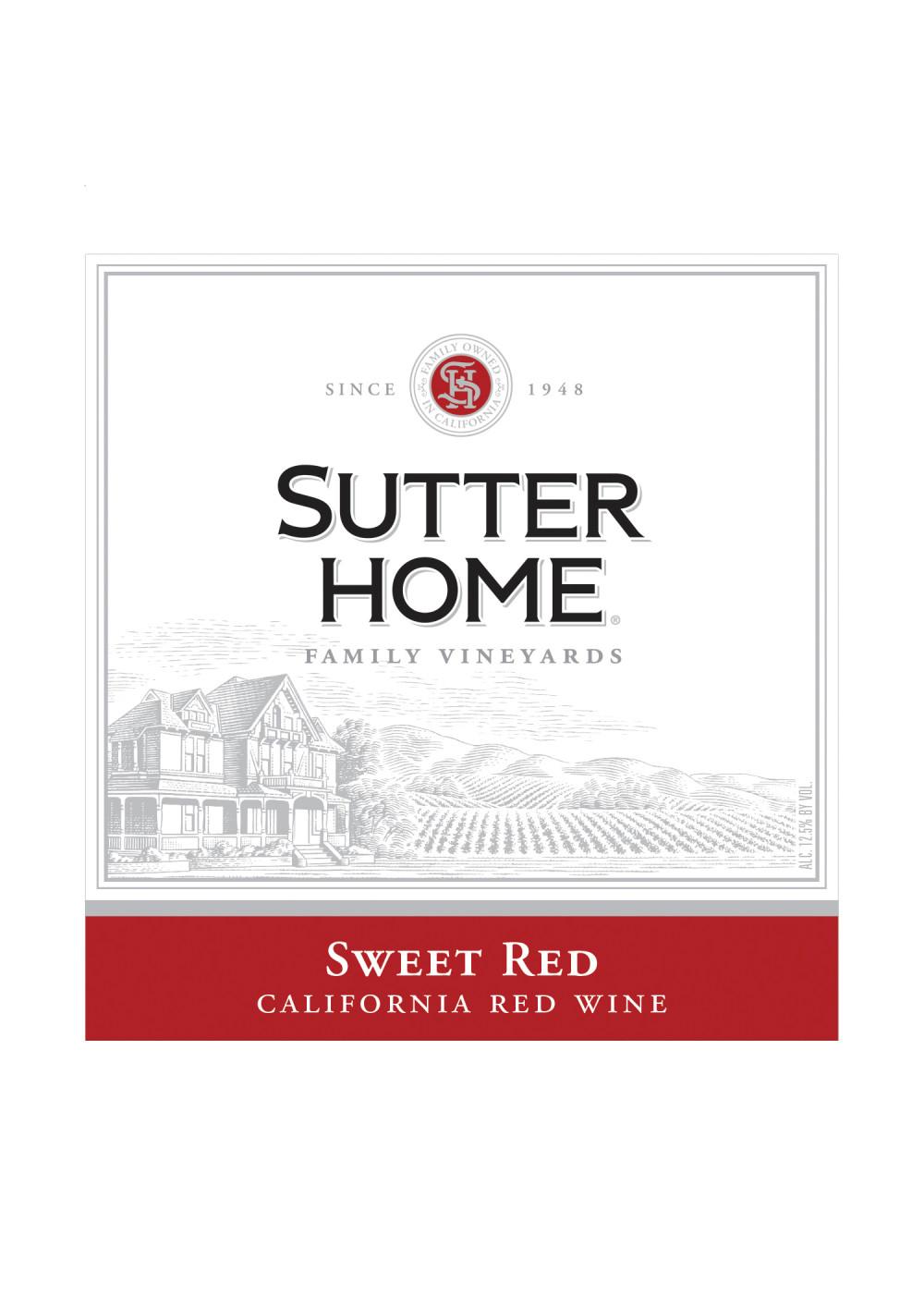 Sutter Home Family Vineyards Sweet Red Wine; image 2 of 4