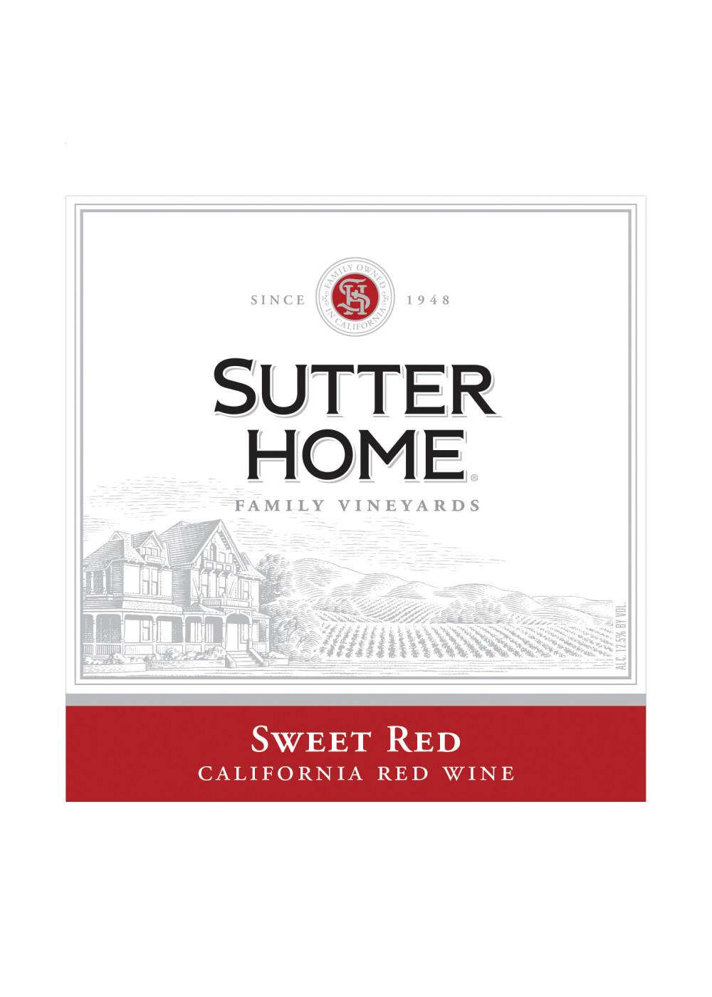 Sutter Home Family Vineyards Sweet Red Wine Shop Wine at HEB