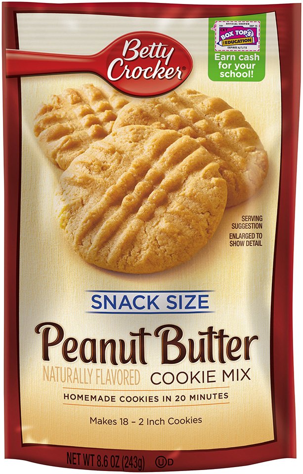 Betty Crocker Peanut Butter Snack Size Cookie Mix Shop Baking mixes