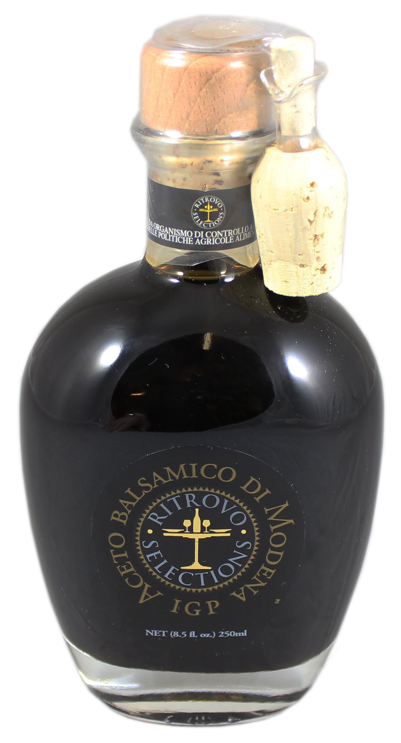 Ritrovo Selections Organic Balsamic Vinegar - USDA Certified, 8.5 Fl Oz Glass Bottle