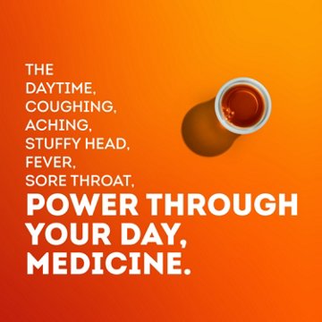 Vicks DayQuil Cold & Flu Relief Liquid Over-the-Counter Medicine, Non-Drowsy Powerful Multi-Symptom Daytime Relief, 12 oz