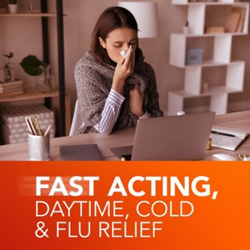 Vicks DayQuil Cold & Flu Relief Liquid Over-the-Counter Medicine, Non-Drowsy Powerful Multi-Symptom Daytime Relief, 12 oz