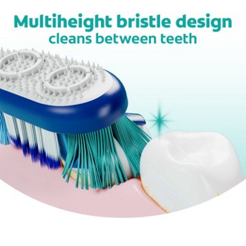 Colgate 360° Toothbrush with Tongue and Cheek Cleaner, Medium