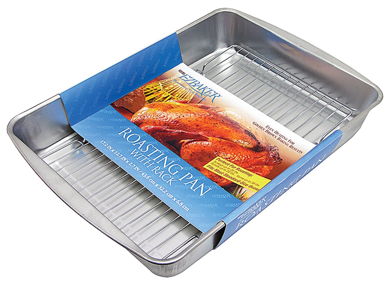 EZ Foil Rack 'N' Roast Roaster Pan with Handles – Hemlock Hardware