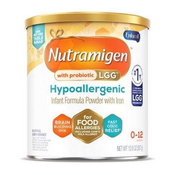 Nutramigen Hypoallergenic Powder Infant Formula with Iron, 12.6 oz