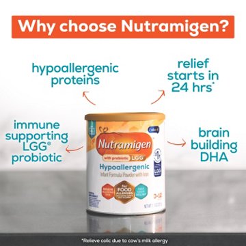 Nutramigen Hypoallergenic Powder Infant Formula with Iron, 12.6 oz