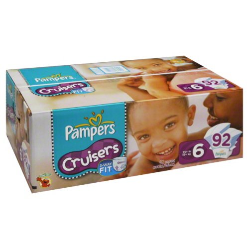 Pampers Cruisers Sesame Street Economy Pack Diapers Size 6 (35+ LBS