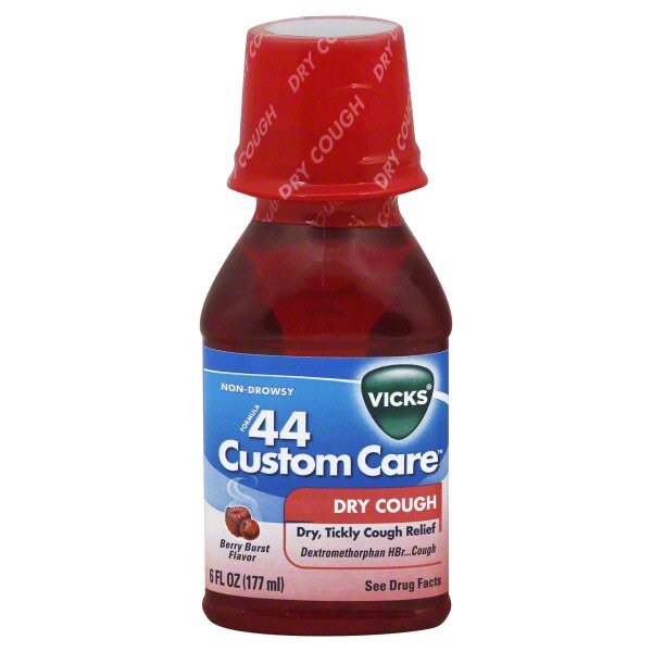 Vicks Formula 44 Custom Care Dry Cough Liquid Berry Burst Shop