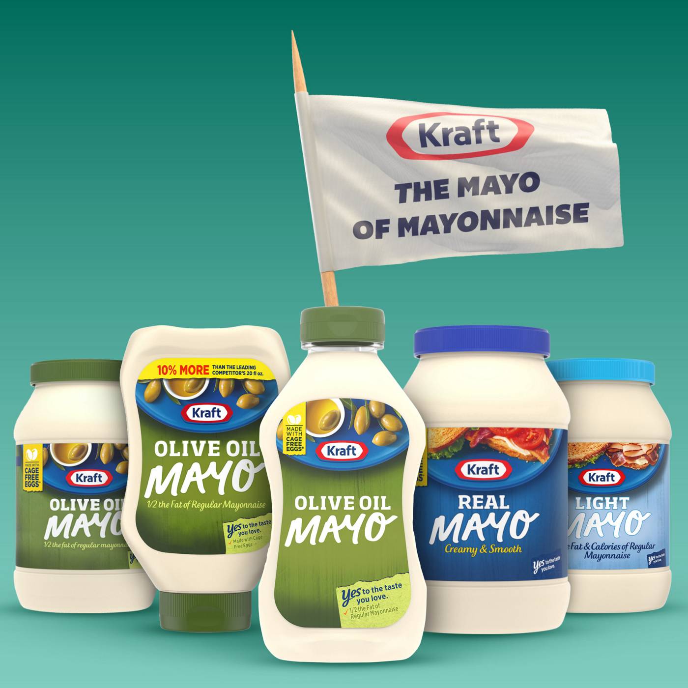 Kraft Mayo Reduced Fat Mayonnaise with Olive Oil; image 5 of 9
