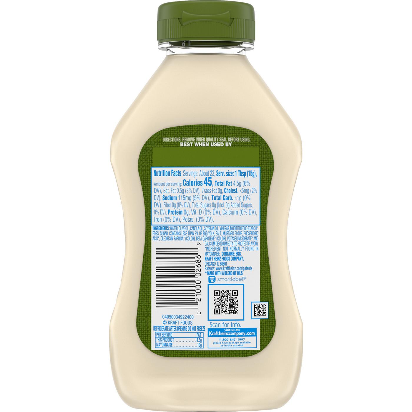 Kraft Mayo Reduced Fat Mayonnaise with Olive Oil; image 9 of 9
