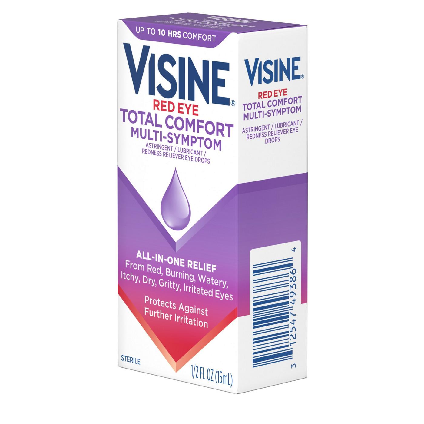 Visine Red Eye Total Comfort MultiSymptom Eye Drops Shop Eye drops
