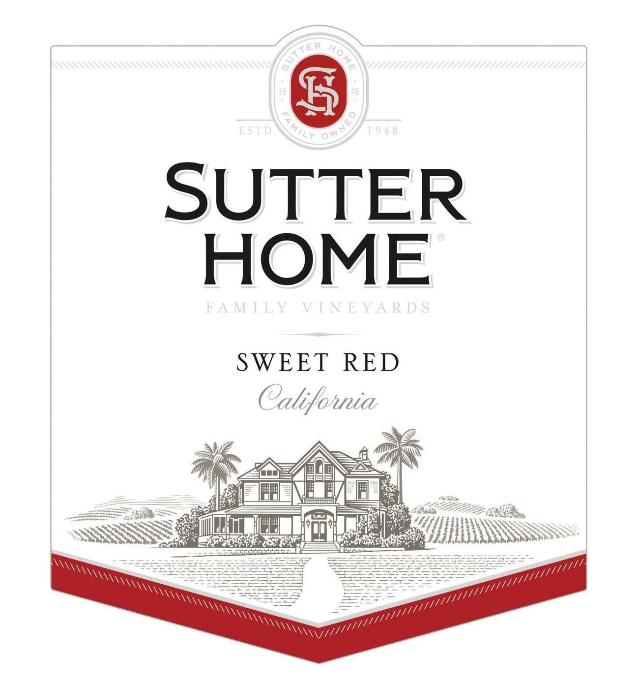 Sutter Home Family Vineyards Sweet Red Wine; image 7 of 11