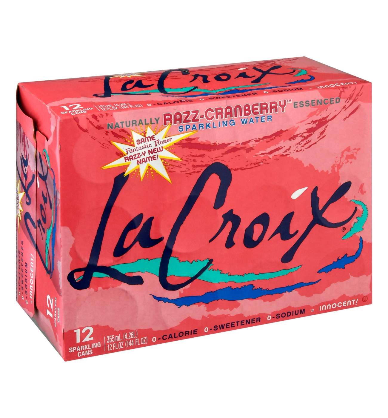 LaCroix Razz-Cranberry Sparkling Water 12 oz Cans; image 1 of 2