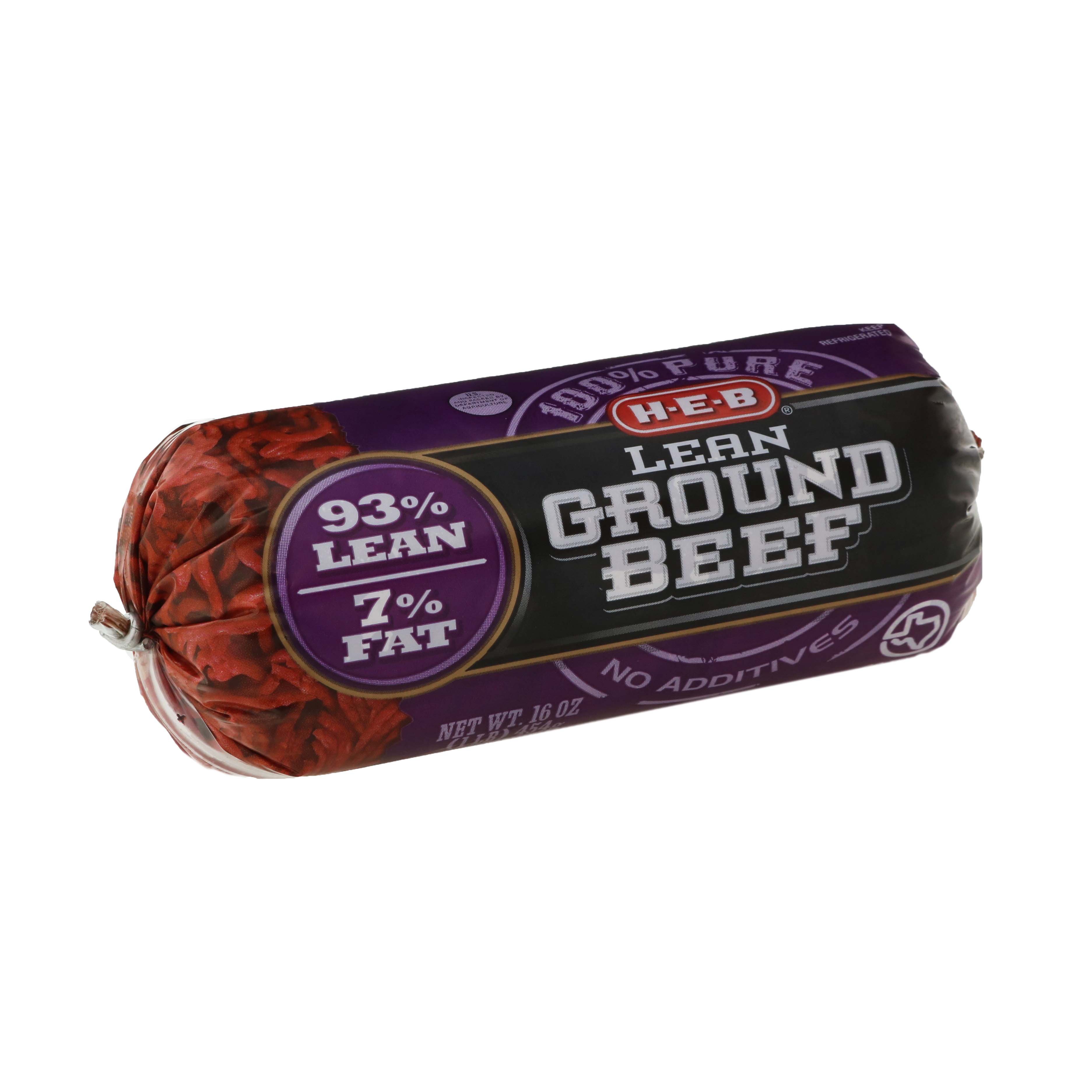 H-E-B 100% Pure Lean Ground Beef, 93% Lean - Shop Beef At H-E-B