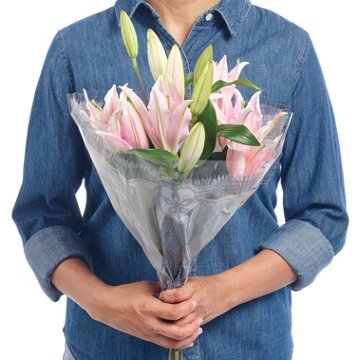 BLOOMS by H-E-B Stargazer Lilies Flower Bouquet, 1 Bundle